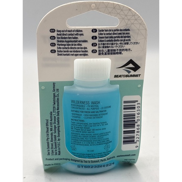 Sea to Summit, Wilderness Wash, Biodegradable Concentrate, New 1.3 fl‎ ounces - Picture 3 of 4